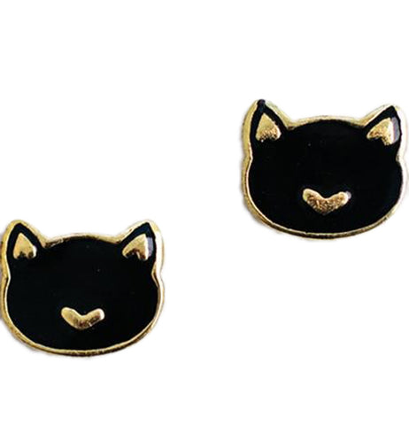 Earrings, Stud "Kit Cat"