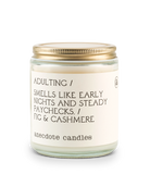Adulting (Fig & Cashmere) Candle: 7.8 oz glass jar