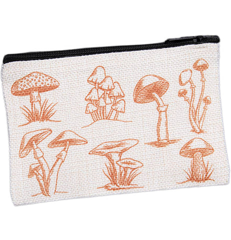 Mushroom Zipper Pouch