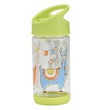This lime-green 12 ounce llama themed semi-clear container is great for young children.