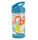 This see-through container featuring mermaids will delight young children. 