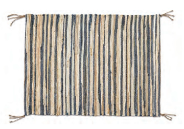 Chindi Rug with Jute Fringe