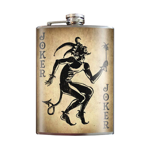 Flask "Joker" Playing Card