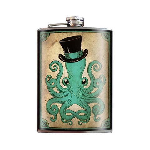 Flask "Gentleman Octopus"