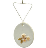 Handmade Small Floral Ceramic Wall Hanging