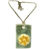 Handmade Small Floral Ceramic Wall Hanging