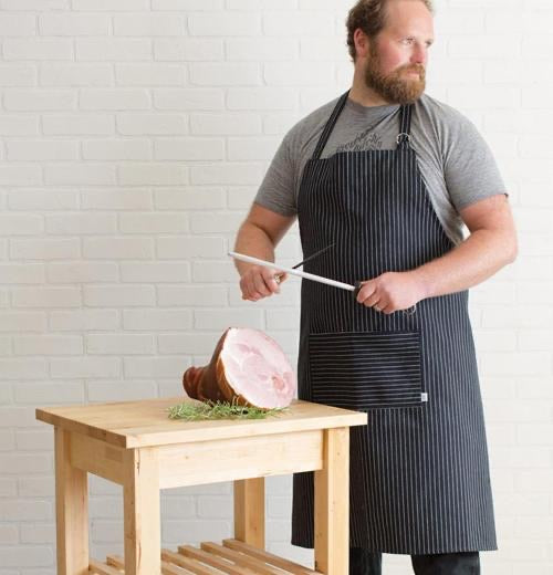 Mighty Pinstripe Granite Apron