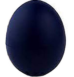 A dark blue egg shaped egg-timer.