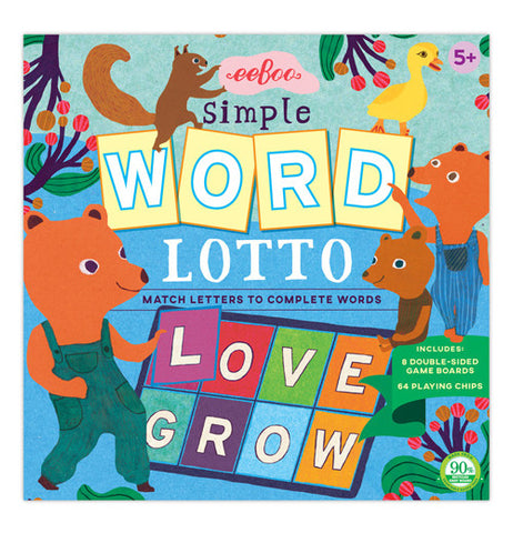 Cover of Word Lotto with a papa bear with his cubs.