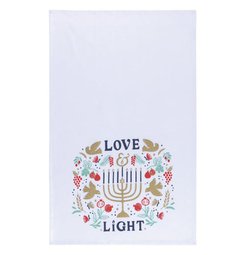 HOLIDAY Love &amp; Light Tea Towel
