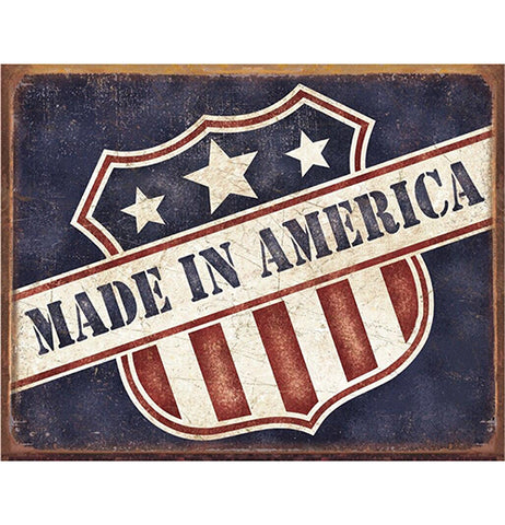 Made in America Tin Sign