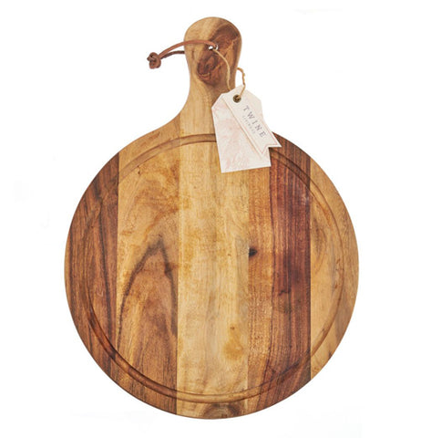 "Acacia Wood" Artisan Cheese Paddle