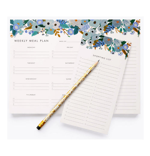 Blue Garden Party Meal Planner