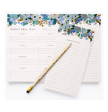 Blue Garden Party Meal Planner