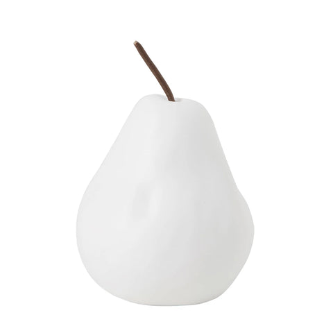 White Stoneware Pear