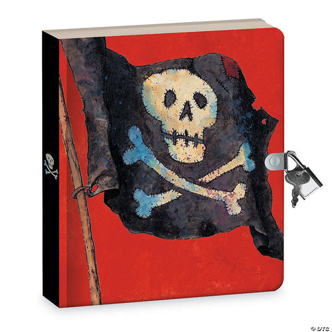 Pirate's Log Lock & Key Diary