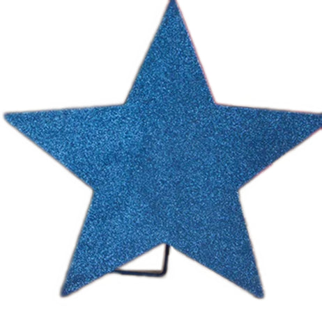 Americana Glittered Standing Star