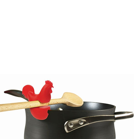 Rooster Pot Cup Spoon Holder