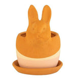 Clay Bunny Planter