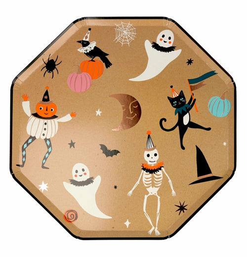 Halloween Dancing Figures Party Plates