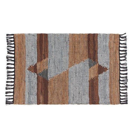 Rug, Leather Chindi