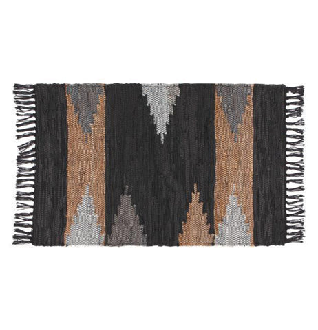 Rug, Leather Chindi