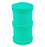 The 'Aqua" Snack Stack includes two snack stack pods with two lids. 