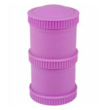 The Snack Stacks comes in "Purple that includes two snack stack pods with two lids. 
