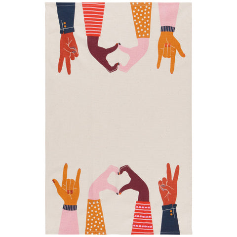 Tea Towel, "Deco Human Kind"