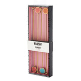 Different colored stirring sticks: coral, red, turquoise, and orange in package.
