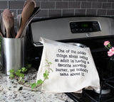 "Favorite Stovetop Burner" Tea Towel
