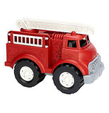 Red and grey fire Truck with black and white tires