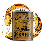 "Old Blind Bulldog" Flask