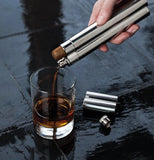 Gunmetal Cigar Holder and Flask