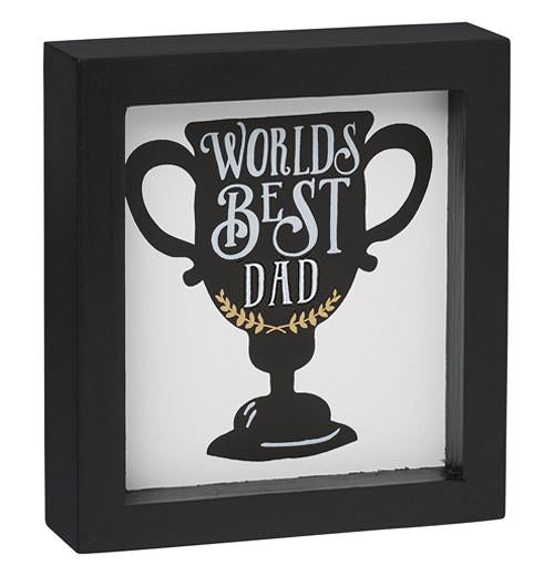 Black Box Frame That Says "World&