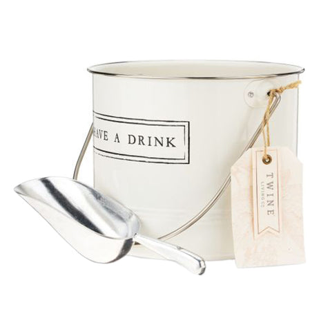 "Have A Drink" Ice Bucket and Scoop
