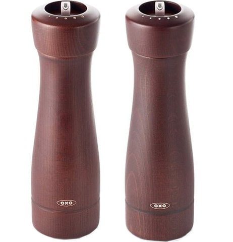 Solid Beechwood Salt And Pepper Grinder Set